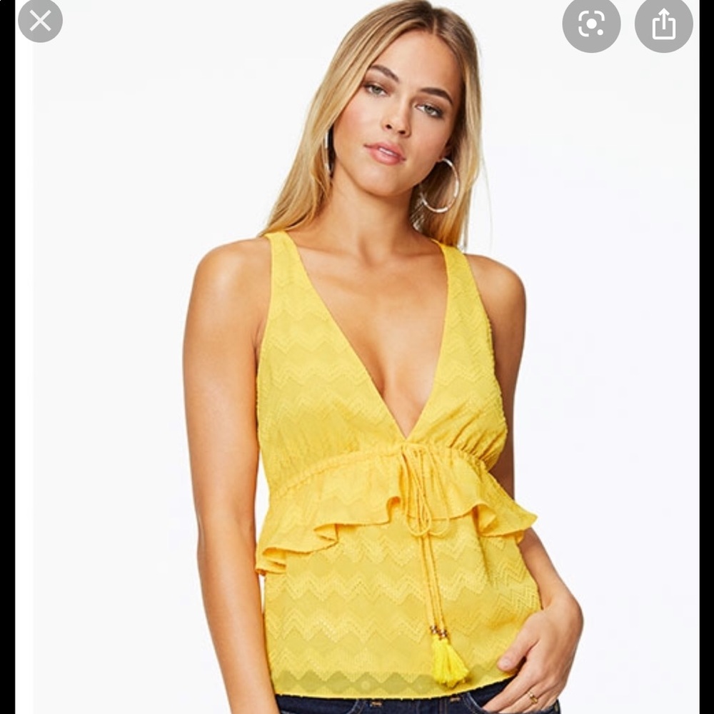 BRAND NEW Cute Yellow Ramy Brook Blouse